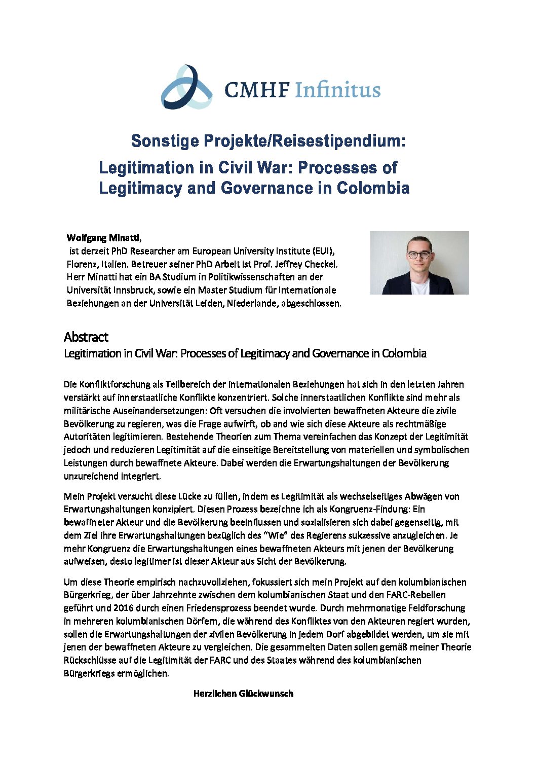 Legitimation in Civil War: Processes of     Legitimacy and Governance in Colombia